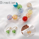 Hand-Painted Glass Beads DIY Jewelry Making Accessories