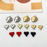 Retro Half Face Pendant Heart Pendant DIY Earrings Necklace Accessories
