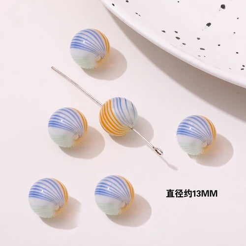 Colorful Retro Glass Bubble Beads for DIY Earrings Bracelet