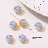 Colorful Retro Glass Bubble Beads for DIY Earrings Bracelet