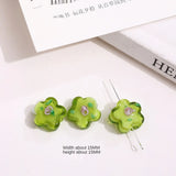 Retro Flower Glass Bead DIY Jewelry Material