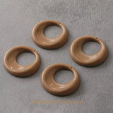 Retro Modern Resin Round Hollow Belt Ring DIY Earrings