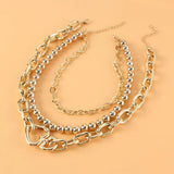 Heart Pendant Multi-layer Clavicle Necklace for Women