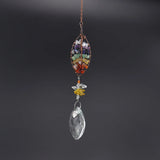 Natural Rock Mineral Crystal Tree of Life Door Curtain Decoration
