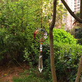 Natural Rock Mineral Crystal Tree of Life Door Curtain Decoration