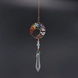 Natural Rock Mineral Crystal Tree of Life Door Curtain Decoration