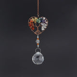 Natural Rock Mineral Crystal Tree of Life Door Curtain Decoration