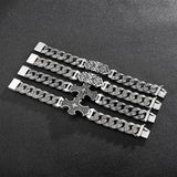 European American Retro Totem Cross Men's Bracelet