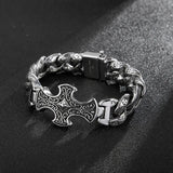 European American Retro Totem Cross Men's Bracelet