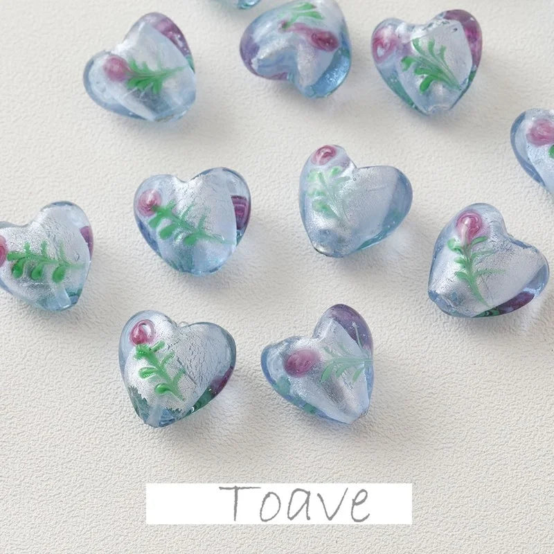 Retro Colored Glaze DIY Beaded Bracelet Necklace Earrings