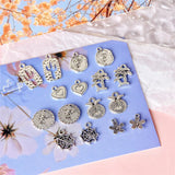 100pcs Cartoon Trees/Hearts/Animals Alloy Charms for Jewelry Making