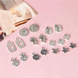 100pcs Cartoon Trees/Hearts/Animals Alloy Charms for Jewelry Making