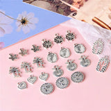 100pcs Cartoon Trees/Hearts/Animals Alloy Charms for Jewelry Making