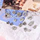 100pcs Cartoon Trees/Hearts/Animals Alloy Charms for Jewelry Making