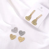 Arabic Alphabet Hearts Shape Alloy Floating Locket Charms DIY Jewelry Accessory