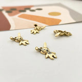 50pcs Cartoon Bear/Rabbit Alloy Charms DIY Jewelry Earring/Garment Accessory