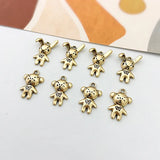 50pcs Cartoon Bear/Rabbit Alloy Charms DIY Jewelry Earring/Garment Accessory