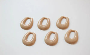 50pcs Retro Horseshoe Resin Beads DIY Jewelry Earring/Pendant Accessory