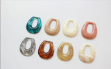 50pcs Retro Horseshoe Resin Beads DIY Jewelry Earring/Pendant Accessory