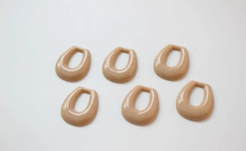 50pcs Retro Horseshoe Resin Beads DIY Jewelry Earring/Pendant Accessory