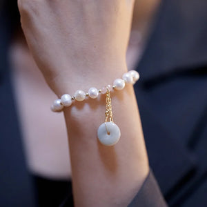 Vintage Xiaoqing Fairy Mori Beaded Bracelet for Women