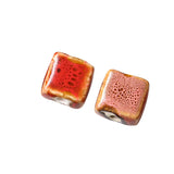 Hand-Painted Ceramic Loose Beads for DIY Jewelry Making