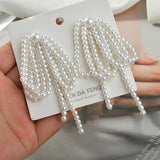 Retro Pearl Tassel Pendant DIY Earrings Hairpin Accessories