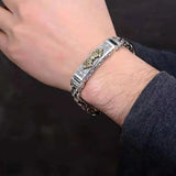 Chinese Style Retro Silver Hipster Men's Bracelet