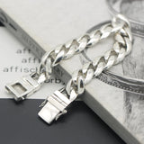 RetroSen Silver Men Bracelet Glossy Domineering Chinese Style