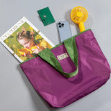 Women's Grocery Tote Bag Oxford Cloth Drawstring Shoulder Bag