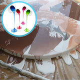 4-Piece Silicone Split Cup Set for Paint Pouring, Fluid Epoxy Making