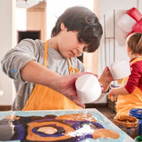 4-Piece Silicone Split Cup Set for Paint Pouring, Fluid Epoxy Making