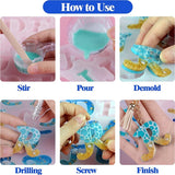 Letter Resin Mold Kit, Silicone Mold For DIY Keychain Making