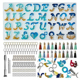 Letter Resin Mold Kit, Silicone Mold For DIY Keychain Making