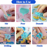 Resin Letter Mold Kit, Silicone for DIY Resin, Epoxy Making Set