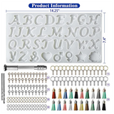Resin Letter Mold Kit, Silicone for DIY Resin, Epoxy Making Set