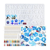 Alphabet Resin Molds Kit, Fancy Letter Silicone Molds For Resin