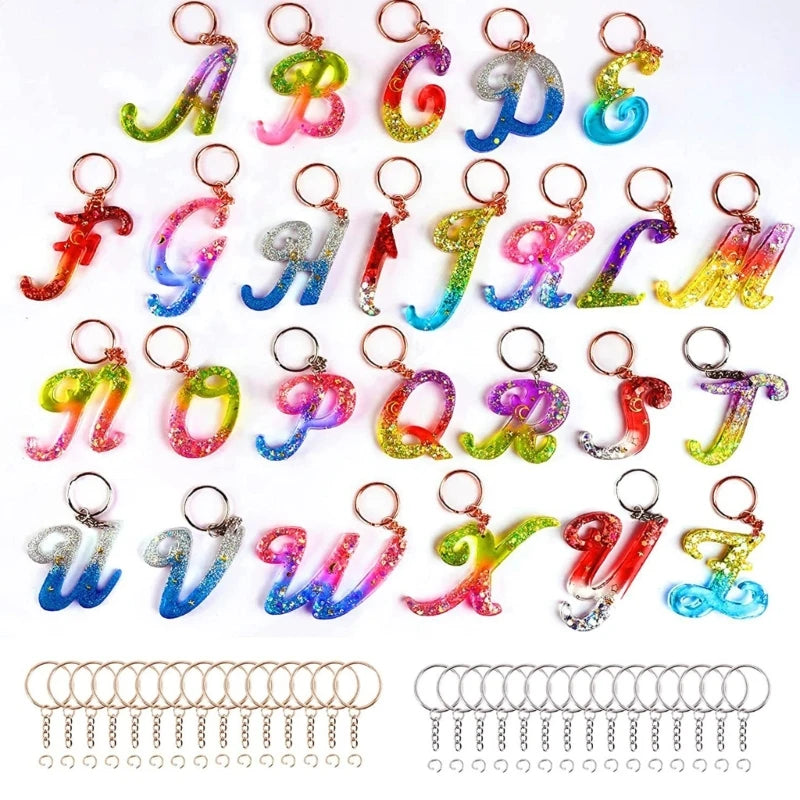 Alphabet Resin Casting Mold, Letter Silicone Mold for Epoxy Crafts