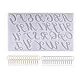 Alphabet Resin Casting Mold, Letter Silicone Mold for Epoxy Crafts