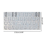 Alphabet Number Silicone Mold for Resin Casting, Epoxy Crafts