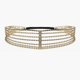 Crystal Multilayer Head Chain Bridal Hair Jewelry Women Headband