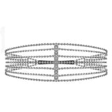 Crystal Multilayer Head Chain Bridal Hair Jewelry Women Headband