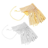 Rhinestone Ankle Bracelet Multilayer Crystal Tassel Foot Jewelry