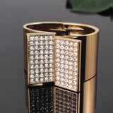 Rhinestone Big Cuff Bangle Bracelet Metal Geometric Bangle Punk Jewelry