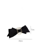 Rhinestone Bow Hairpin Square Alloy Hair Accessories