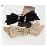 Rhinestone Bow Hairpin Square Alloy Hair Accessories