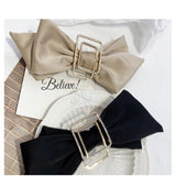 Rhinestone Bow Hairpin Square Alloy Hair Accessories