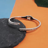 Rhinestone Bracelet Alloy Charm Bangle Golden Silver Accessories