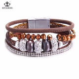 Rhinestone Bracelets for Women Multi-layer Crystal Bracelet Hand Jewelry