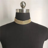 Rhinestone Broadband Necklace Girls Ladies Jewelry